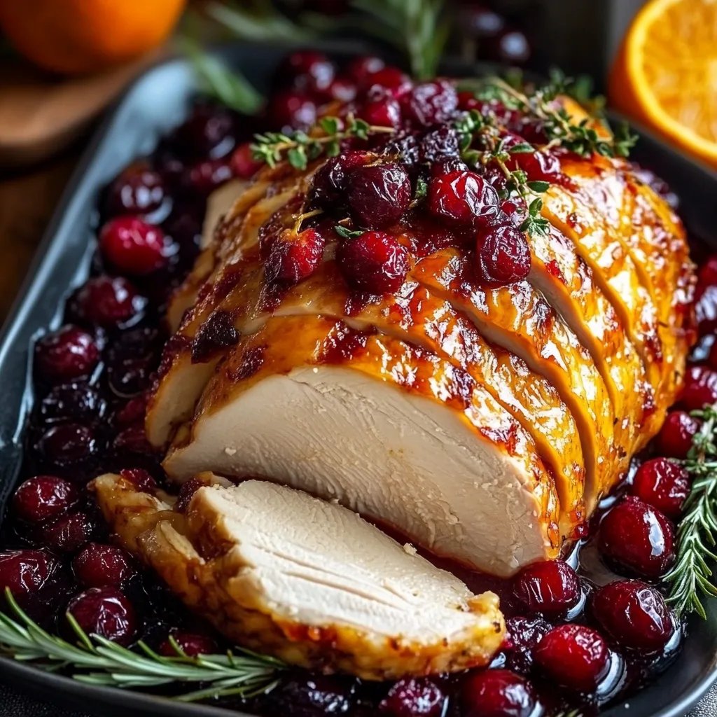 Perfect Cranberry Orange Glazed Turkey Breast for the Holidays