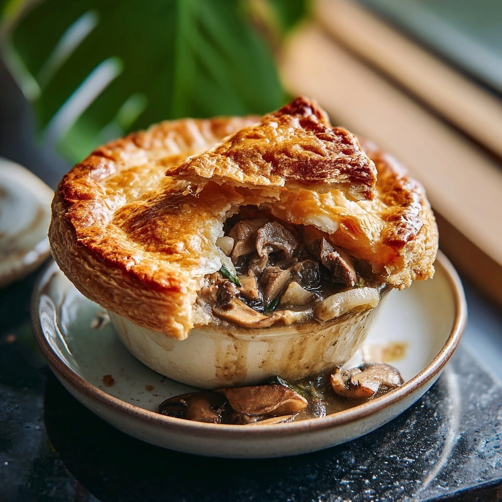 Comfort Food Beef and Mushroom Pot Pie