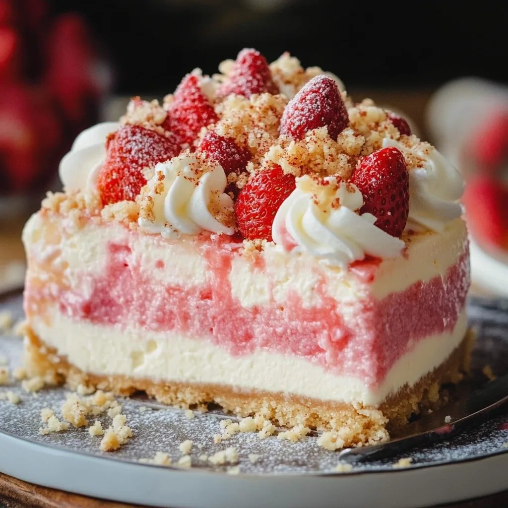 Strawberry Crunch Cheesecake Recipe