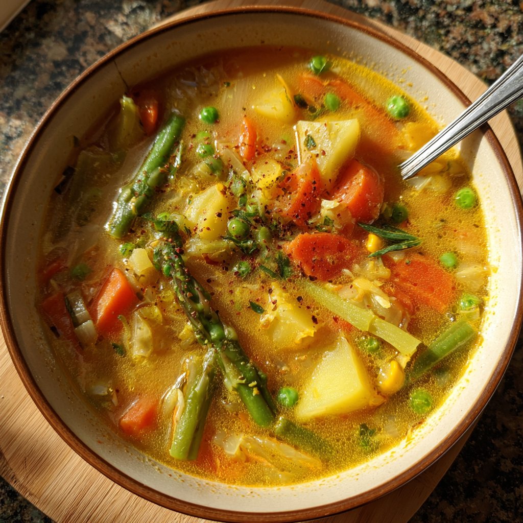 Light Spring Vegetable Soup