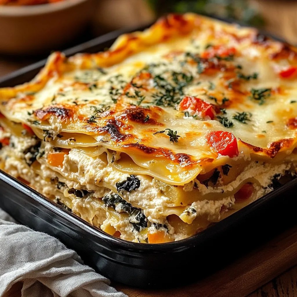 Loaded Veggie White Lasagna