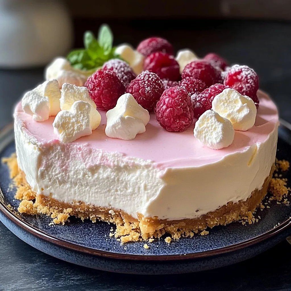 No-Bake Marshmallow Cheesecake – Light & Fluffy Bliss!