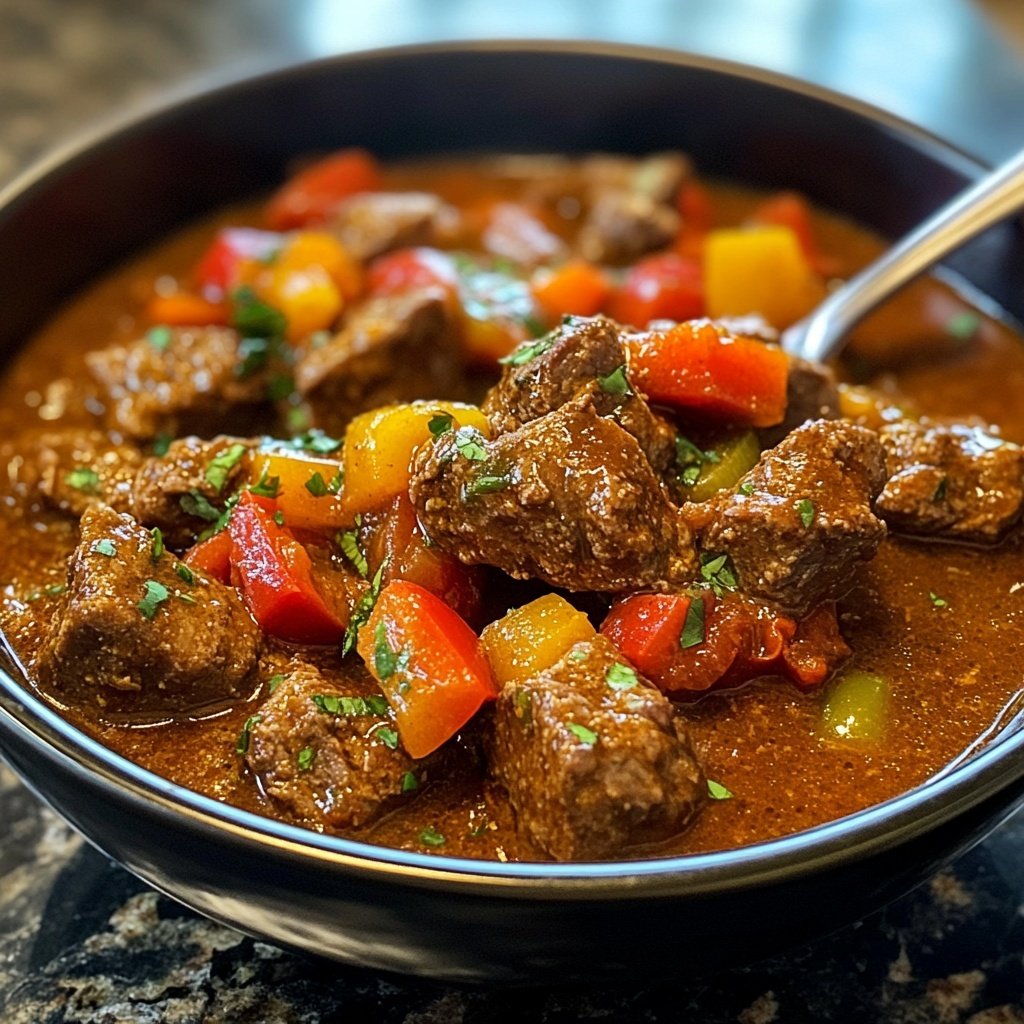 Jamaican Beef Stew With Rice