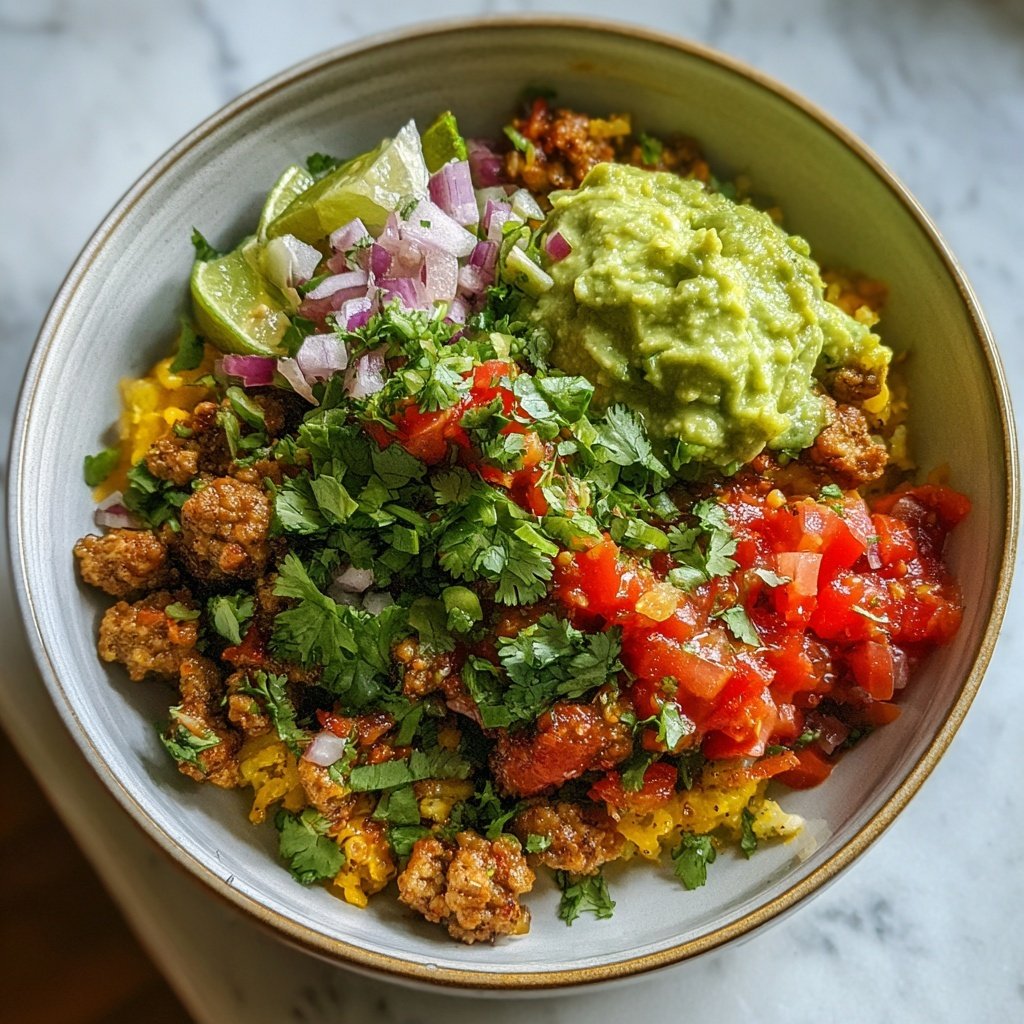 Ground Turkey Taco Bowl