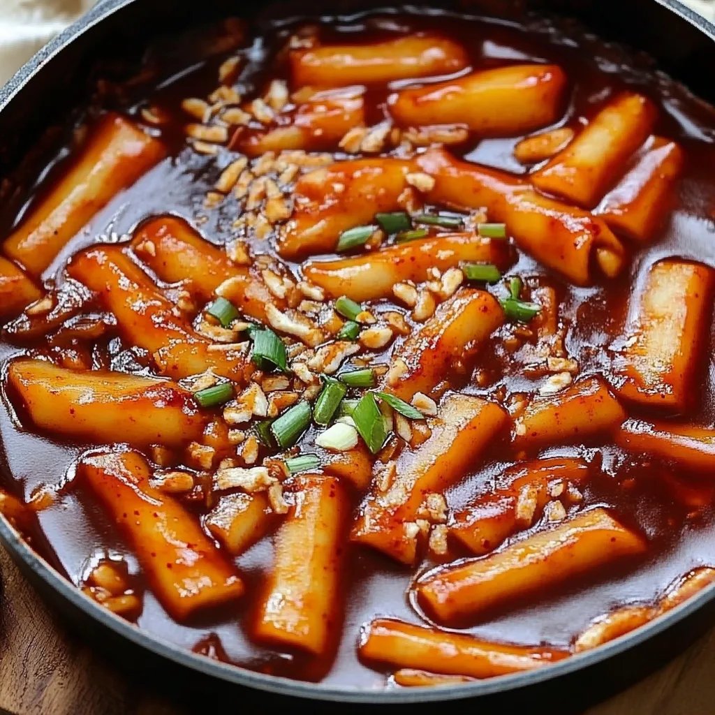 Vegan Jjajang Tteokbokki (Non-Spicy)
